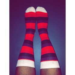 buyinghappy:  Tonight’s Socks. Headed to Christmas Party #1!