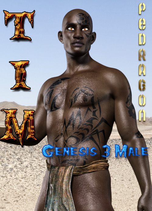 That’s right folks! Tim is here! Great new character for Genesis 3 Male created by PENDRAGON!  Tim is a complete character for Genesis 3 Male, with head, body and  genital morphs and textures optimized for Iray Render Engine. You don’t  need any