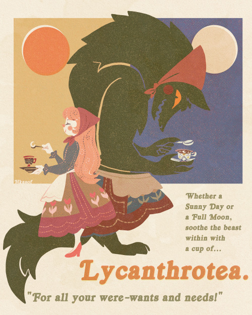 hkasof:a faux vintage werewolf ad