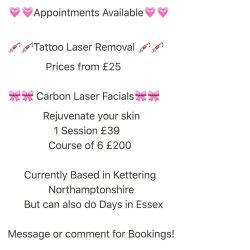 Appointments available 7 days a week in our Kettering studio!