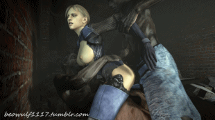 Requested: Jill Valentine double penetration. Large gif Medium