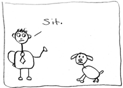 idontdrawgood:  The 3 most important dog commands. 