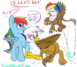 rainbowfeatherreplies:So excited about the cutie mark! (Right