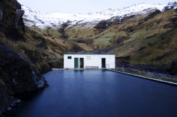 cabinporn:  Seljavallalaug near Skógarfoss, Iceland.  Contributed