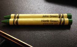 awittycliche:  We named our own crayons at the Crayola factory.