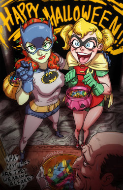 justharleyquinn:justharleyquinn:  Ivy and Harley by ArtistAbe