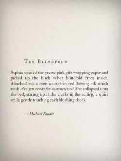 michaelfaudet:  The Blindfold by Michael Faudet  Mmm…this should