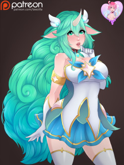   Finished subdraw #21 Soraka in her Star Guardian skinHi-Res