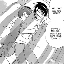 ancabo6:  Keima x Ayumi S03E07 Just a compilation of the bed