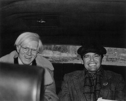 citynoir:  Andy Warhol and Jack Nicholson