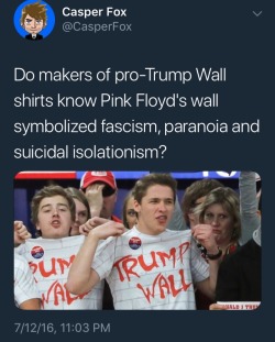 socialistexan:  Mean while, Roger Waters, the guy that literally