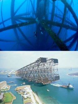 blazepress:  Oil rig structures are huge.