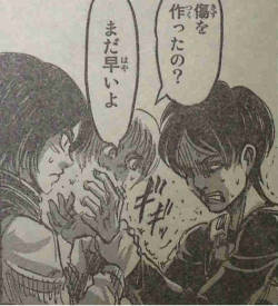 A little (Intense) EreMika/Shiganshina Trio moment in SnK Chapter