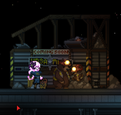 Was playing around on Starbound tonight, and saw these two bears