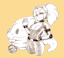  Patreon | Ko-Fi | TwitterA Mario Kart Bowsette for this Inktober,