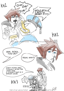 kingdomsaurushearts:  How many times has Sora been hit in the