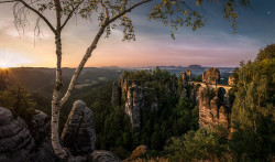 breathtakingdestinations:Bastei - Germany (by Bernd Thaller) 