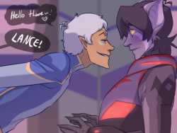suitboxers:Decided to give Altean!Lance/Galra!Keith a crack~