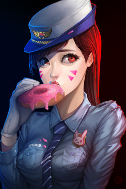 jellyemily:    I NEED OFFICER D.VA NOW!! 😱🚔 + Full-Size