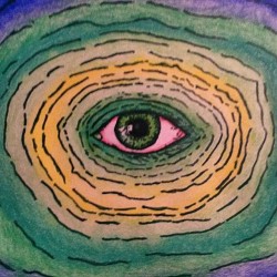 erictricity:  Did something. #thirdfloor #eye #coloredpencil