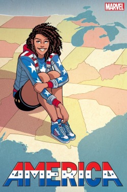 traddmoore:  AMERICA #1 Variant CoverDrawn by Tradd Moore, colors