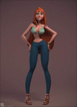 polyjunky:  Right, here are the final renders of Nami from One