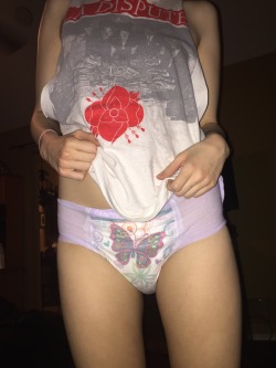 sassyashley243:  Dirty pullsups cause I was a bad girl and spankies because I touched my princess parts without asking 