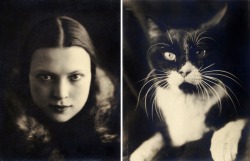 hauntedbystorytelling:  Wanda Wulz :: Gatto meno io, 1932 / Gatto,