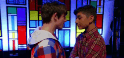 lovelyboysmoments:  Justin and Austin first kiss - Ugly Betty