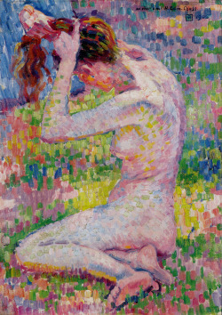dappledwithshadow:  Sitting Nude (for Henri Edmond Cross), by