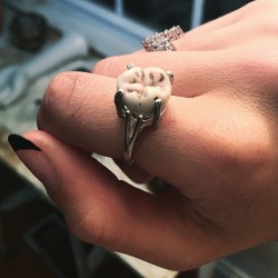 crycrocodile:  I made a ring out of a girl’s wisdom tooth.