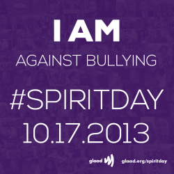  Today is #SpiritDay. Did you know 82% of students report being