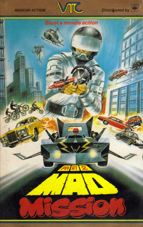 Mad Mission Part 2 VHS (VTC, 1983). Directed by Eric Tsang, 1983.From a car boot sale in Nottingham.FILTHY HARRY is the Bureau’s toughest investigator…KODIJAK is an ex-New York cop…BOZO is the ruthless international gangland boss and