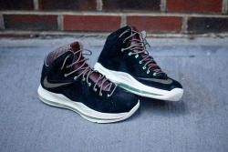 shoe-pornn:  Nike LeBron X EXT-Black Suede.  want 