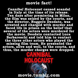 movie:  Facts about Cannibal Holocaust (1979) | More movie facts