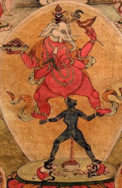 indophilia: Tantric Ganesh Ganapati, Rakta (Tibetan: tsog gi