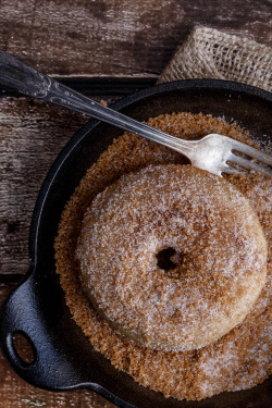 confectionerybliss:  Homemade Baked Churro Donuts | Shared Appetite