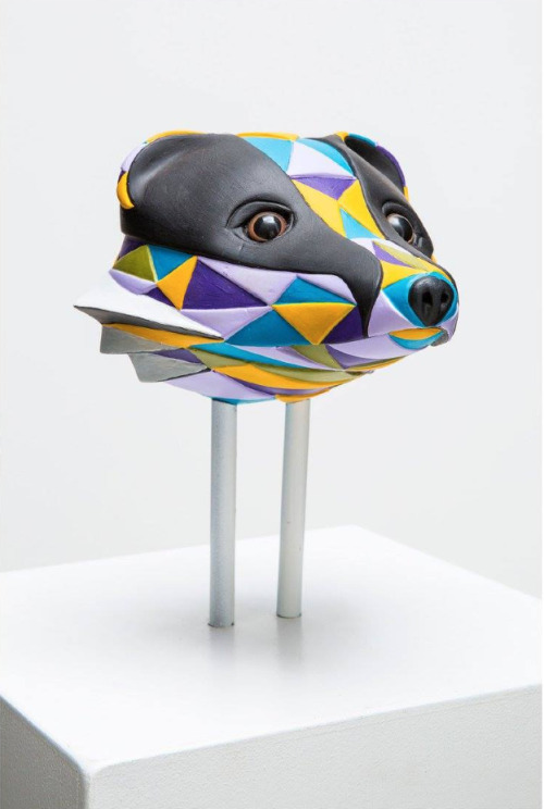 rruffurr:  Best masks ever? “Sherwood Forest” - Björn Holzweg - Affenfaust Gallery via Widewalls. (photos by Fabian Sommer and Tim Ohnsorge.)  Online store  Now where else have we seen a fox, bear and badger in Sherwood Forest?