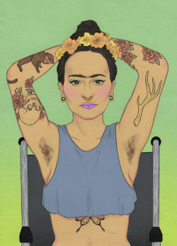 wilsonsunday:  Frida Kahlo 2014 ~ still as badass and unapologetic