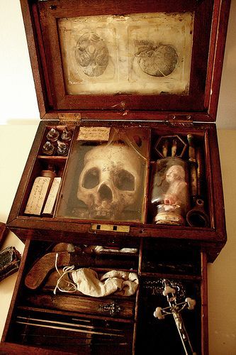 Tools of the trade (18th century vampiric anatomical research kit once owned by Francis Gerber)