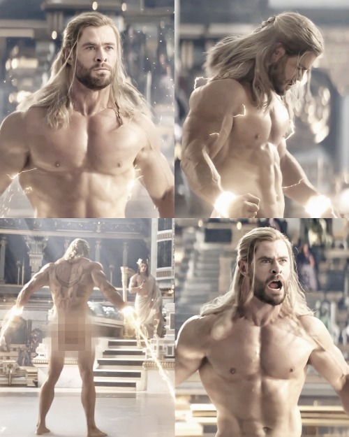 Chris Hemsworth in thor: Love and Thunder