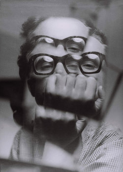 mandarinturtle:  Zdzisław Beksiński: Self Portrait, 1957. Good