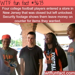 wtf-fun-factss:   Four college football players set an example
