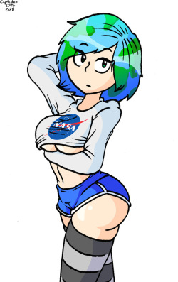 I’ve been meaning to draw Jenna Lynn Mowry’s Earth Chan cosplay