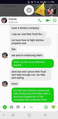 Friendo loves doritos but doesn’t like gendered products