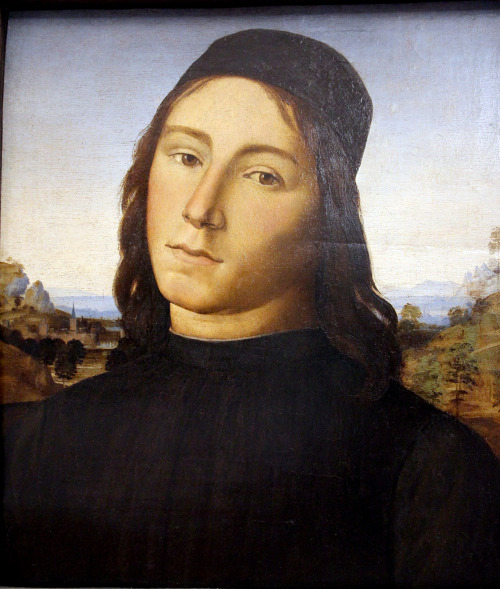 history-of-fashion:  1480-1490 Lorenzo di Credi - Portrait of