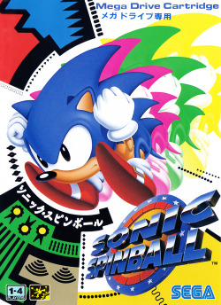 vgjunk:  Sonic Spinball Japanese Megadrive cover.