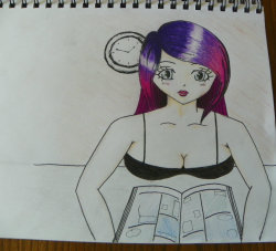 my attempt at drawing a kinda generic sexy anime girl. I’m