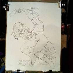 Drawing Jolie La Vie at Dr.  Sketchy’s Boston.  Thank you!