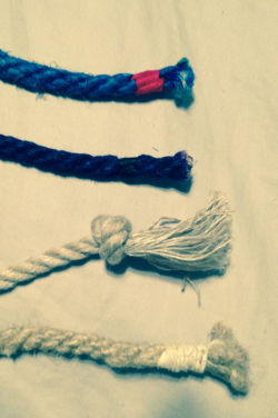 anonymousknots:  All ropes are not alike! I’ve recently purchased